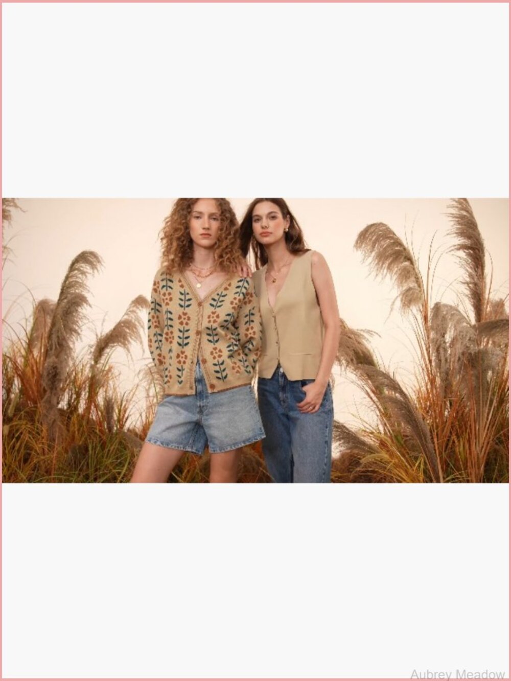 Floral Print V Neck Cardigan Open Front Button Down Knit Sweater Long Sleeve - Picture 7 of 7